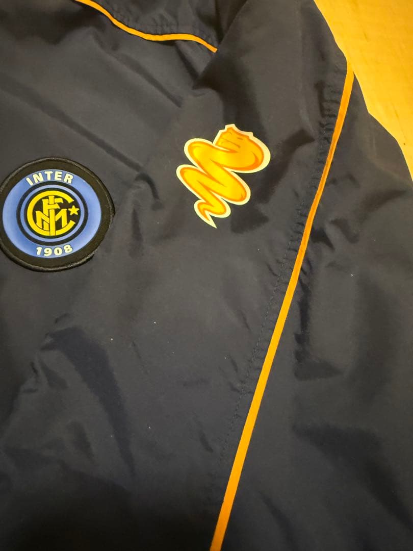 2003/04 インテルミラノ ナイロンジャケット ブルゾン (L)ナイキ 厚手