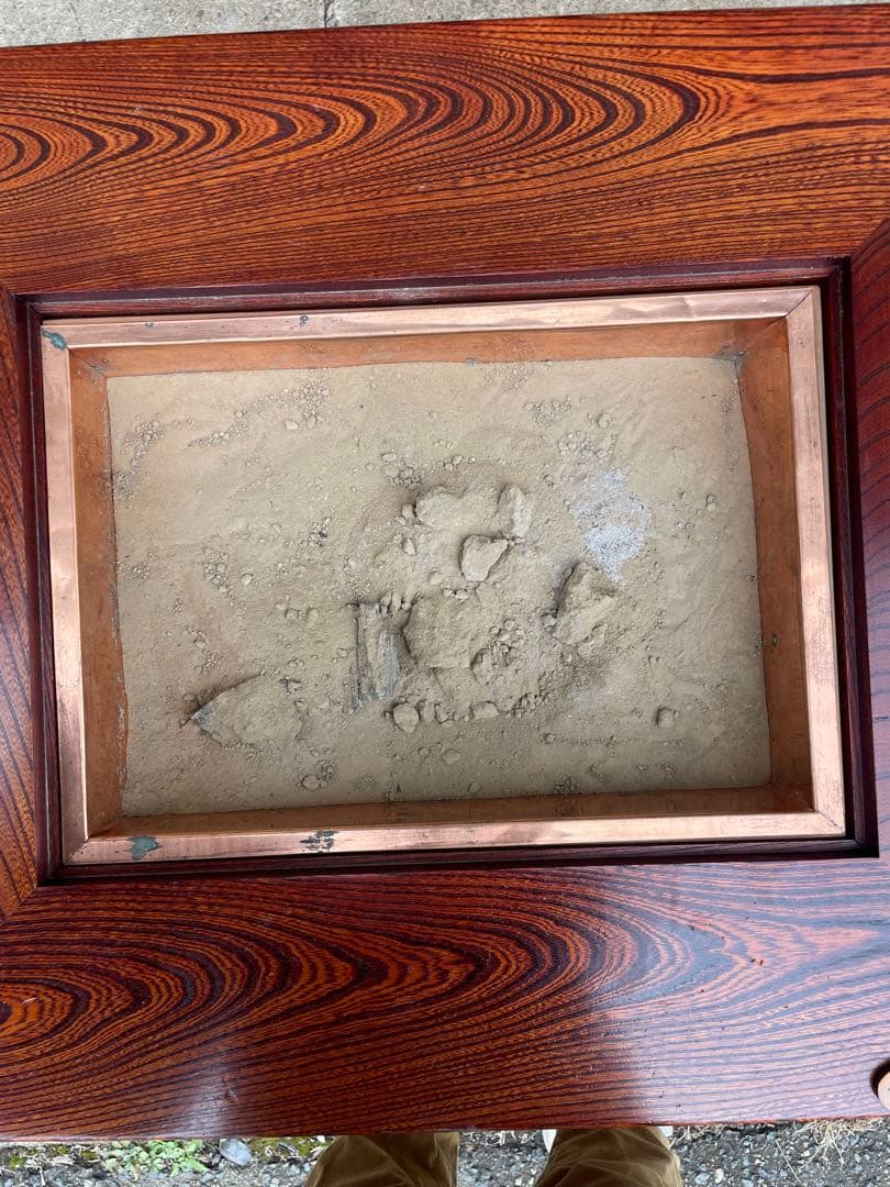 【美品】関西火鉢 囲炉裏テーブル　灰ならし鳥の絵柄　無垢