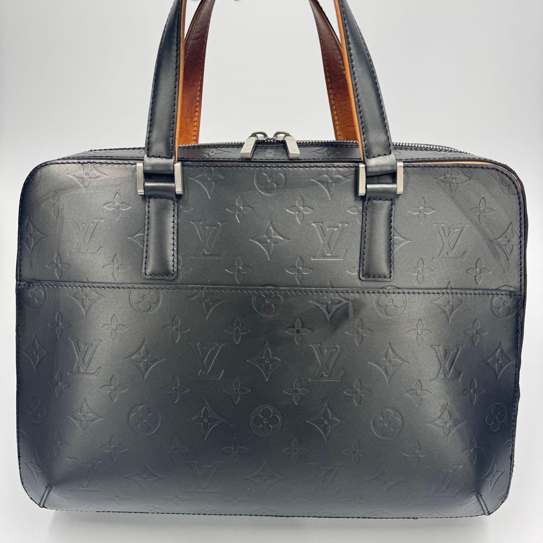 ルイヴィトン モノグラム マット マルデン レザー ビジネスバッグ ノワール 黒