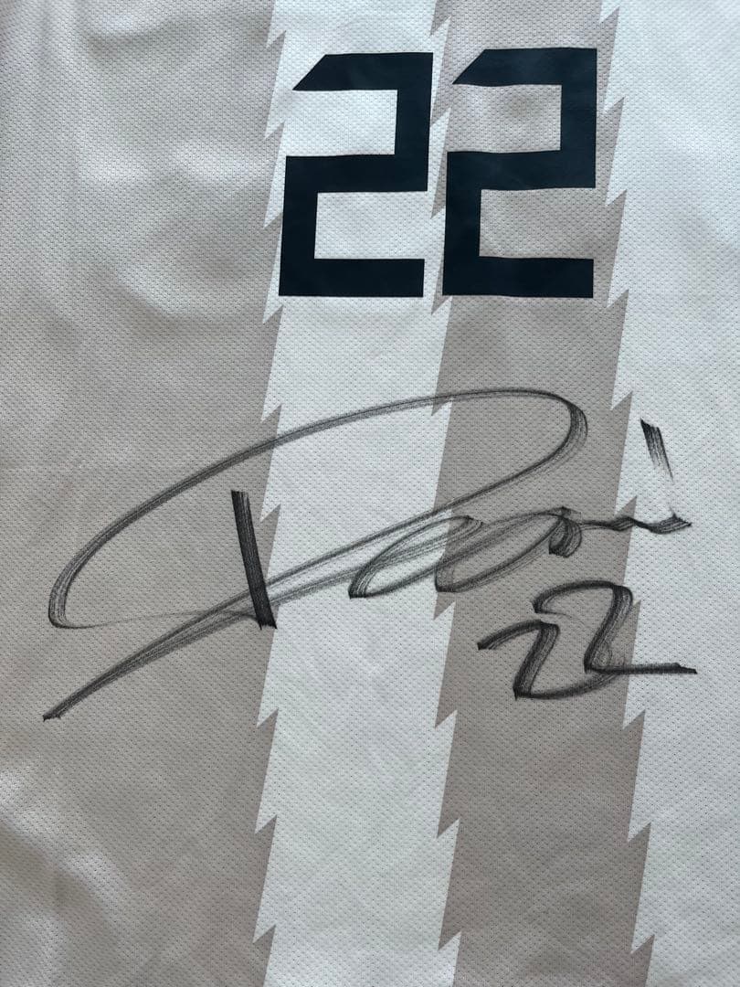 選手支給　鹿島アントラーズ　2011アウェイACL用サイン入ユニフォーム　西大伍