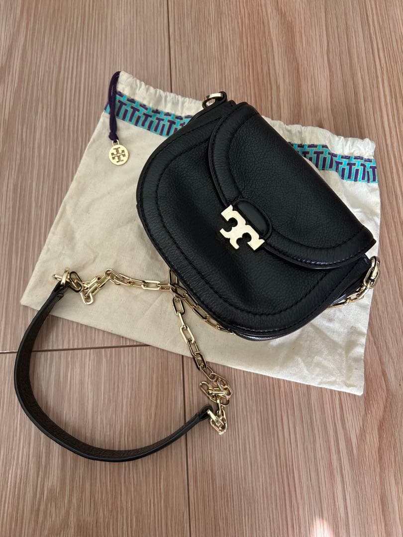 Ai♡《トリーバーチ》ブラックレザーショルダーバッグ