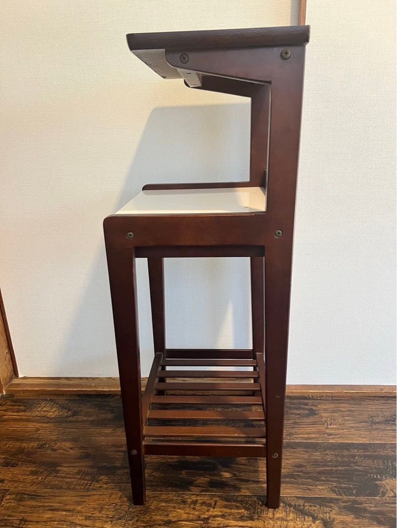 karimoku 電話台 サイドテーブル オールドカリモク 花台 木製