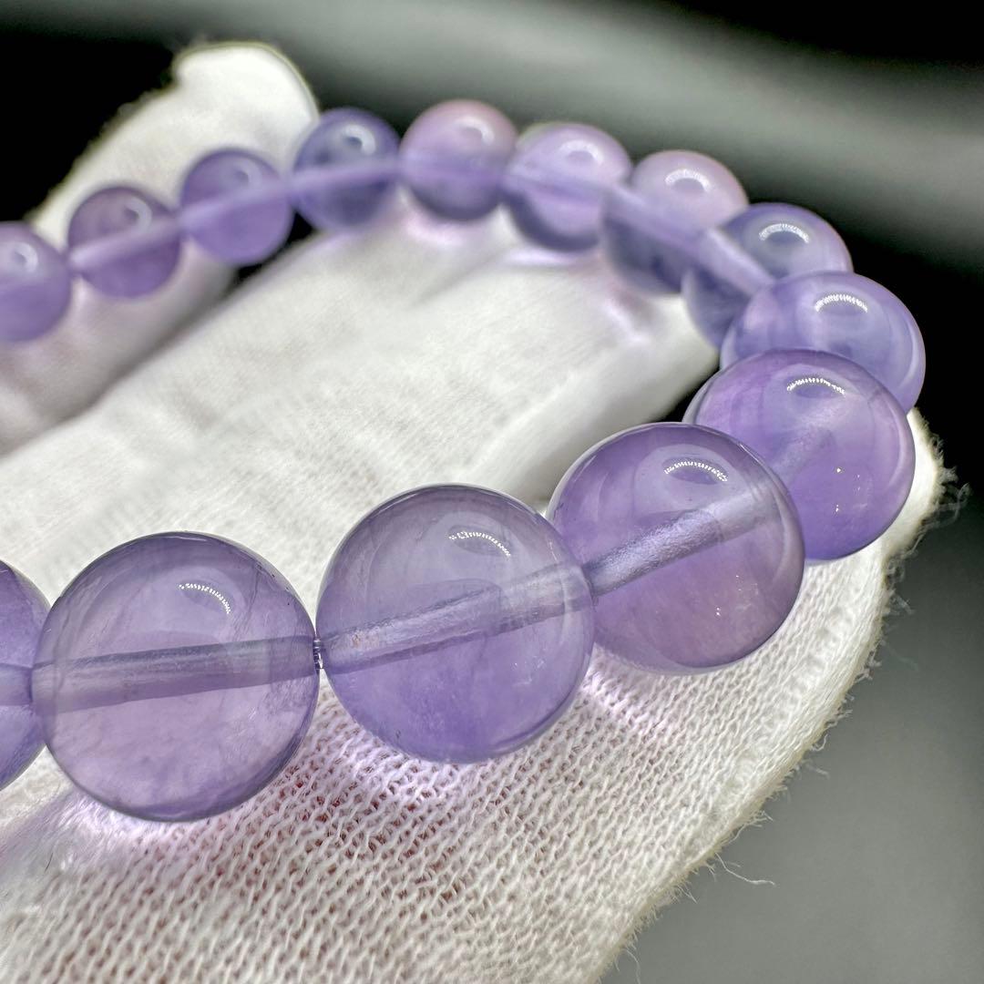 レアカラー！！　パープルフローライト　ブレスレット⑤