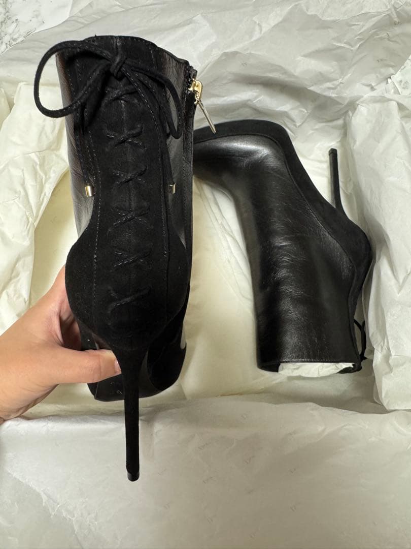 DIORディオール　レースアップ　ショートブーツ　ブーティ　レザー新品未使用