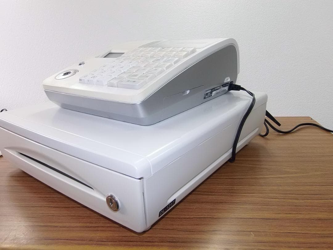 ケーブル付38店名領収書設定無料カシオTE-400インボイスレジスターSDカード