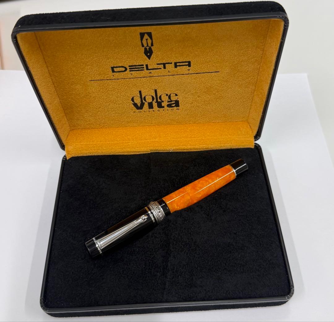 デルタ　ドルチェビータ　ミディアム　万年筆　14k F
