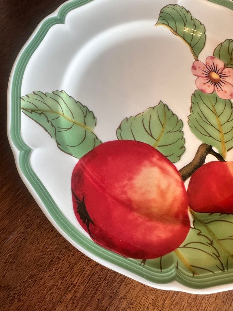 シール付き未使用◇ビレロイ＆ボッホ『フレンチガーデン モダンフルーツ』大皿2枚