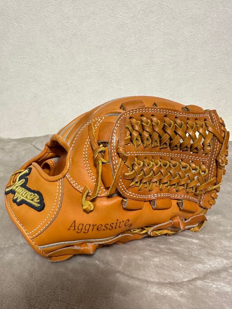 【Slugger】硬式グローブ オレンジ KSG-MS-1