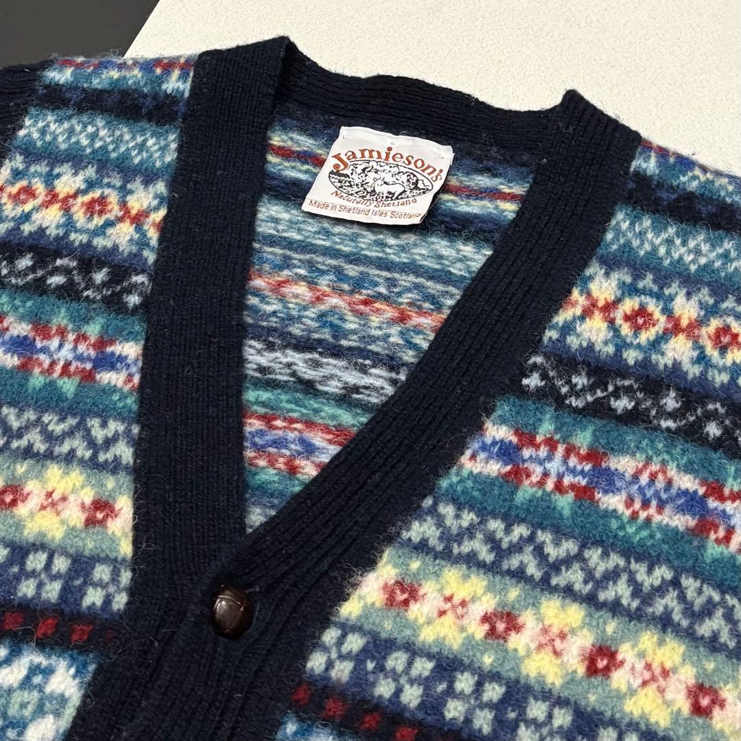 美品 ユナイテッドアローズ 別注 ジャミーソンズ フェアアイル ニット ベスト