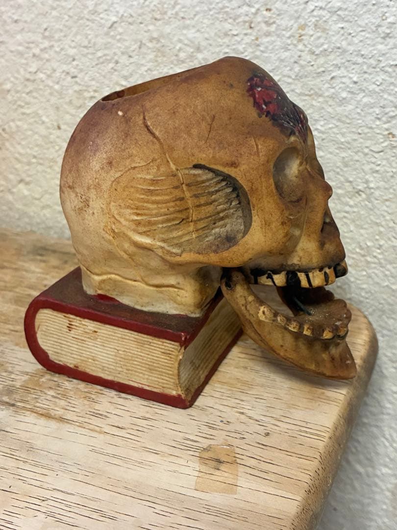 ビンテージ50s スカル　髑髏　死神　　ハロウィン　骸骨　ミッドセンチュリー