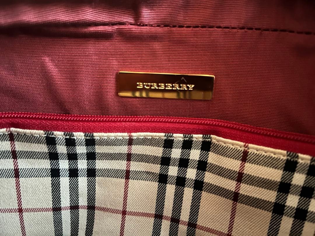 未使用品 BURBERRY サフィアーノ ハンドバッグ