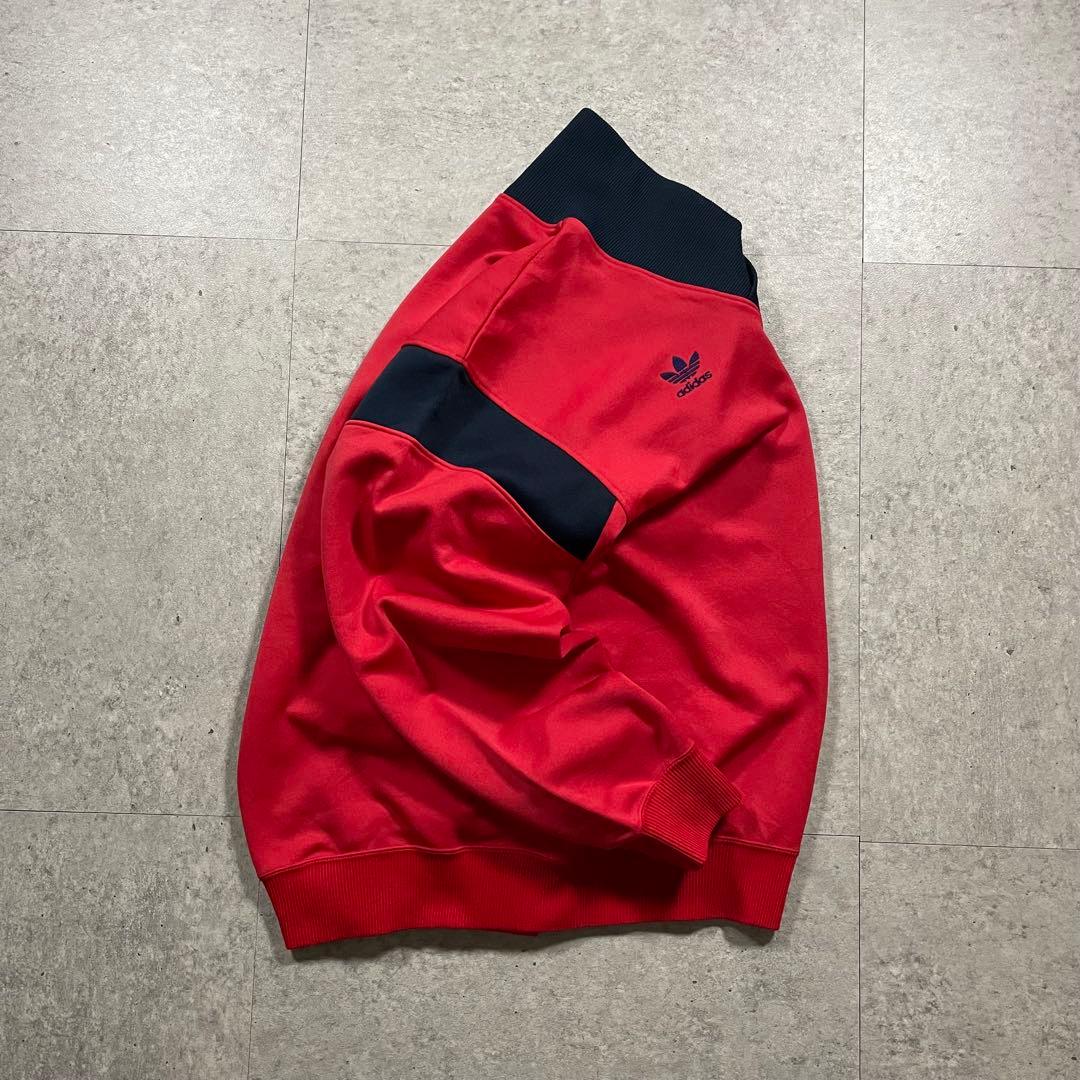 80s adidasデサント製 トレフォイルロゴ スウェット プルオーバー 古着