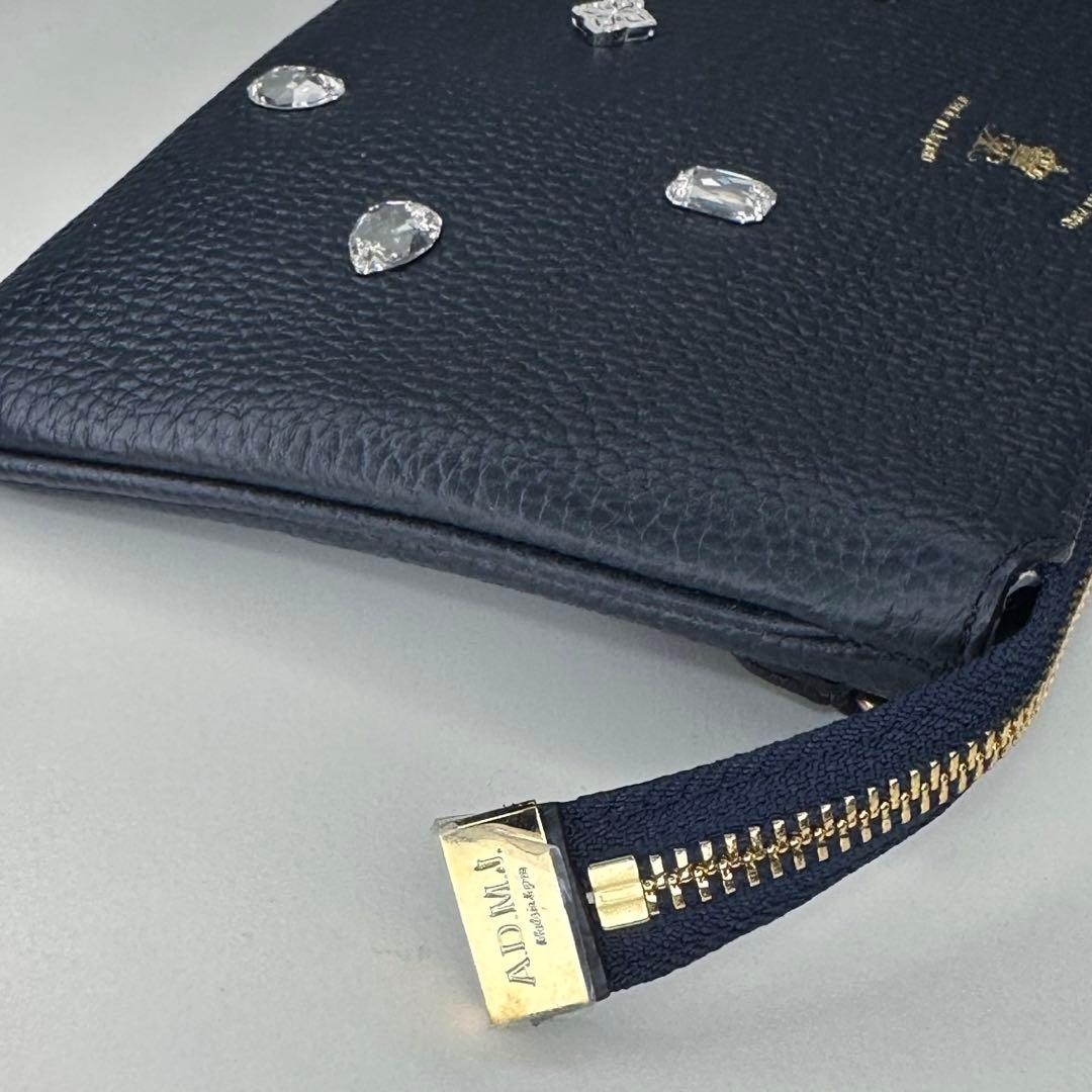 希少【未使用】ADMJ 牛革 アールデコ ポーチウォレット レア