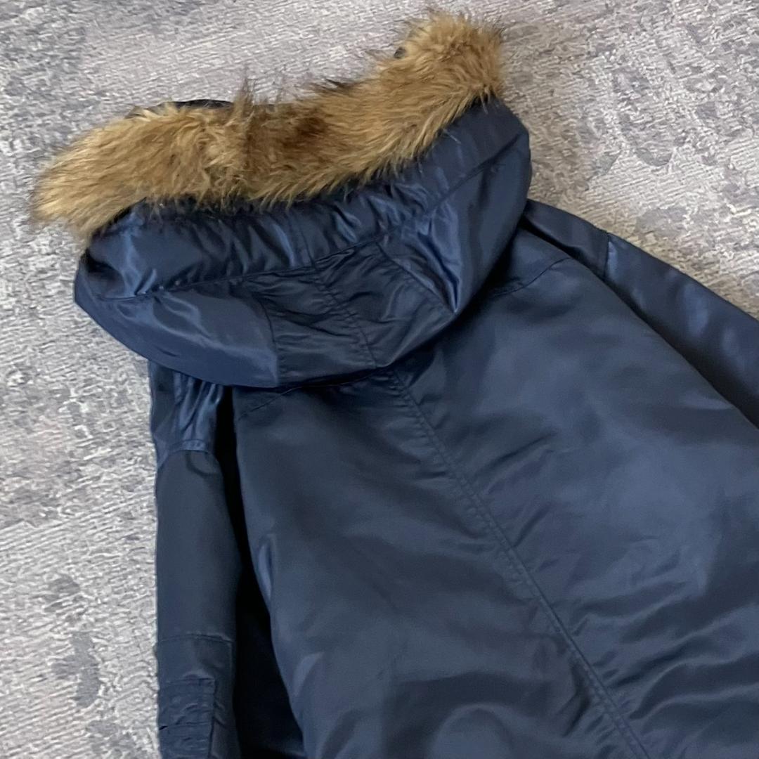 【美品】フレッドペリー モッズコート ファー取り外し可能 2WAY ネイビー M