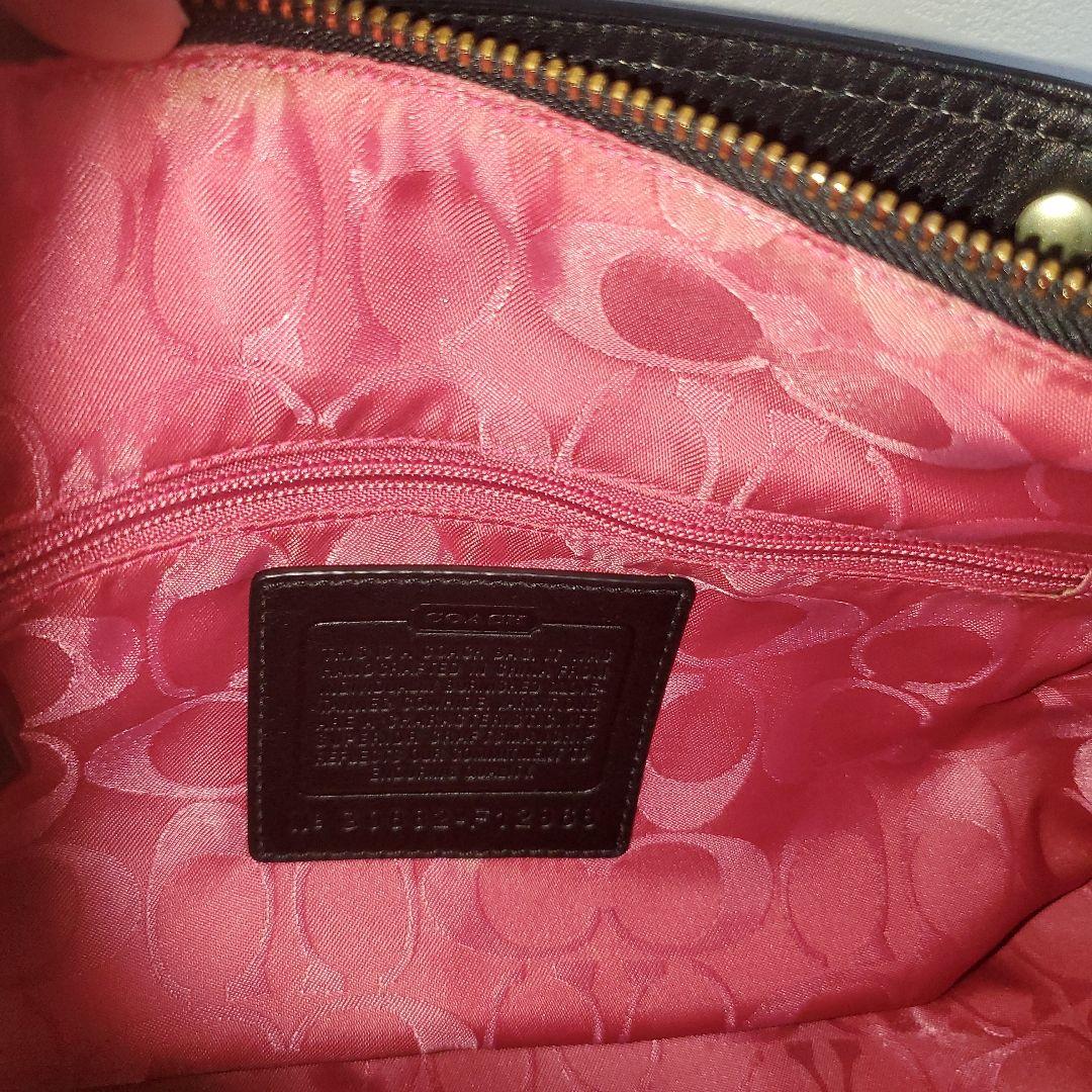 美品　COACH コーチ　ショルダーバッグ　トートバッグ　レザー　黒　レディース