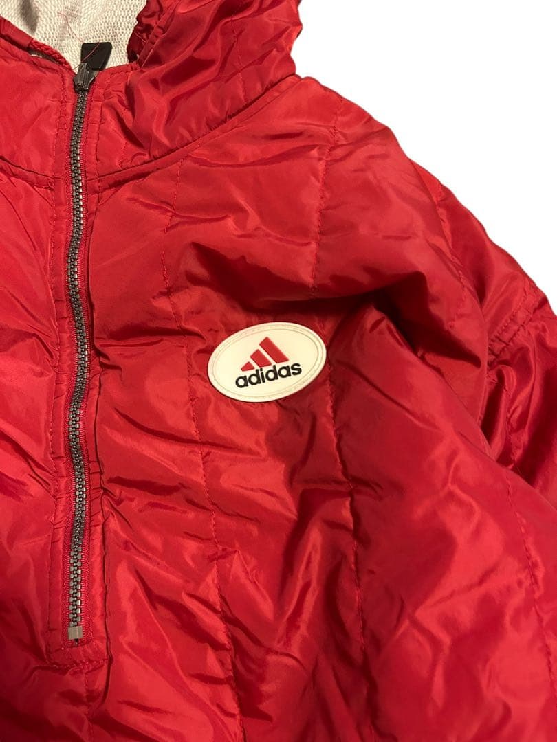 adidas90sリバーシブルナイロンジャケット　アノラックパーカーセンターロゴ