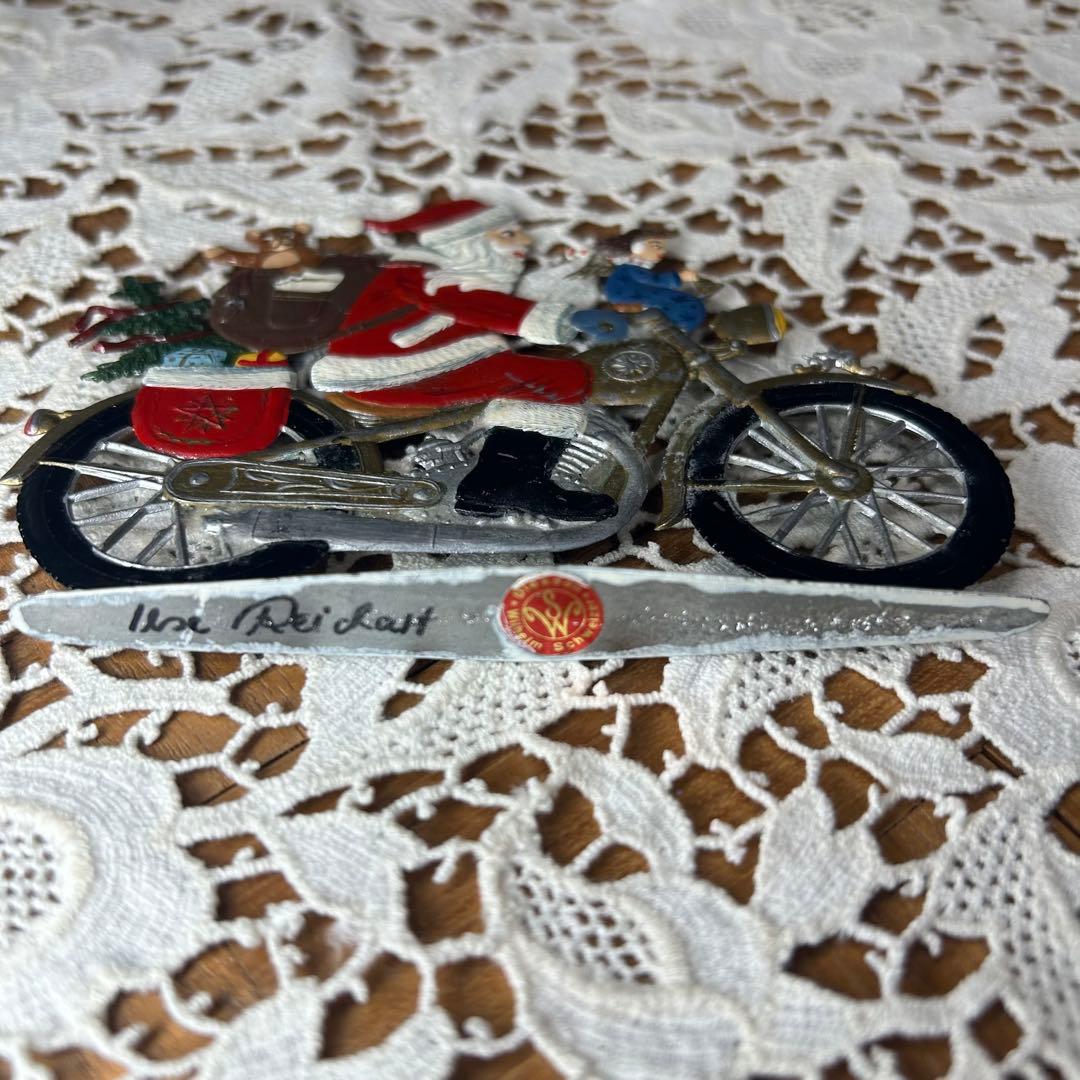 ドイツ　ウィルヘルム　シュヴァイツァー サンタクロース　サンタ　置物　錫