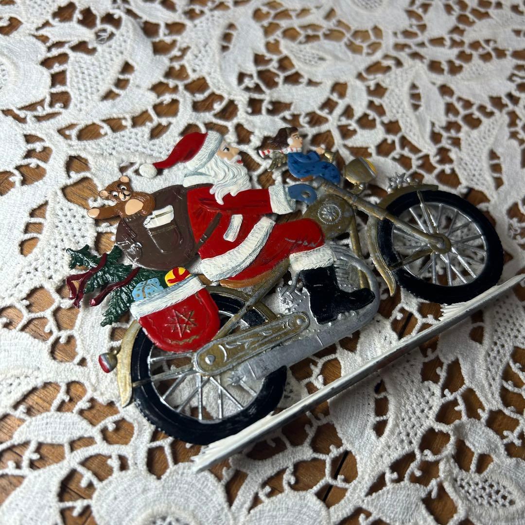 ドイツ　ウィルヘルム　シュヴァイツァー サンタクロース　サンタ　置物　錫