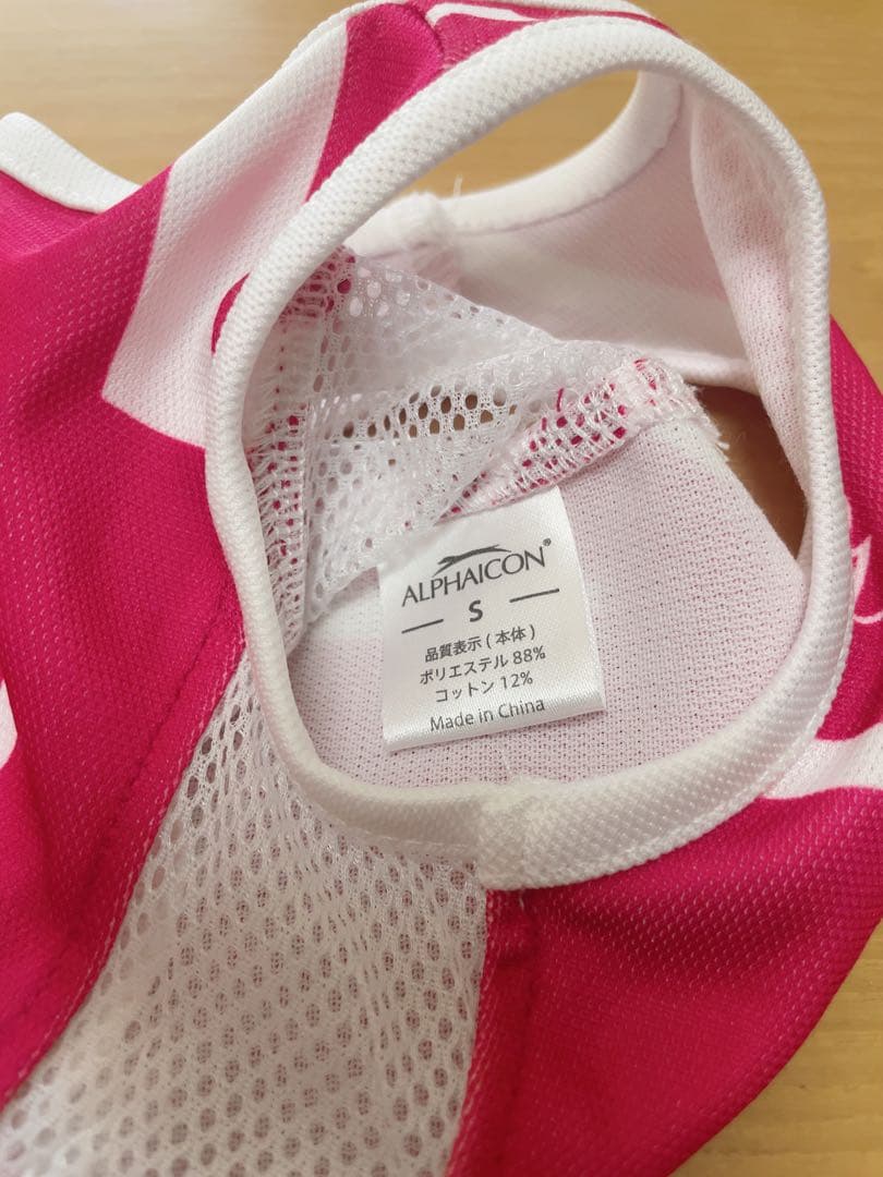 ALPHAICON クーリングタンクトップ　赤 メッシュ S アルファアイコン