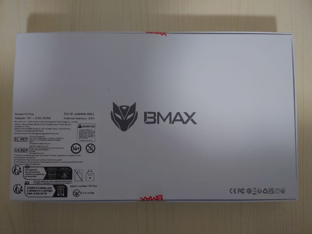 BMAX i10 Plus 10.1インチタブレット