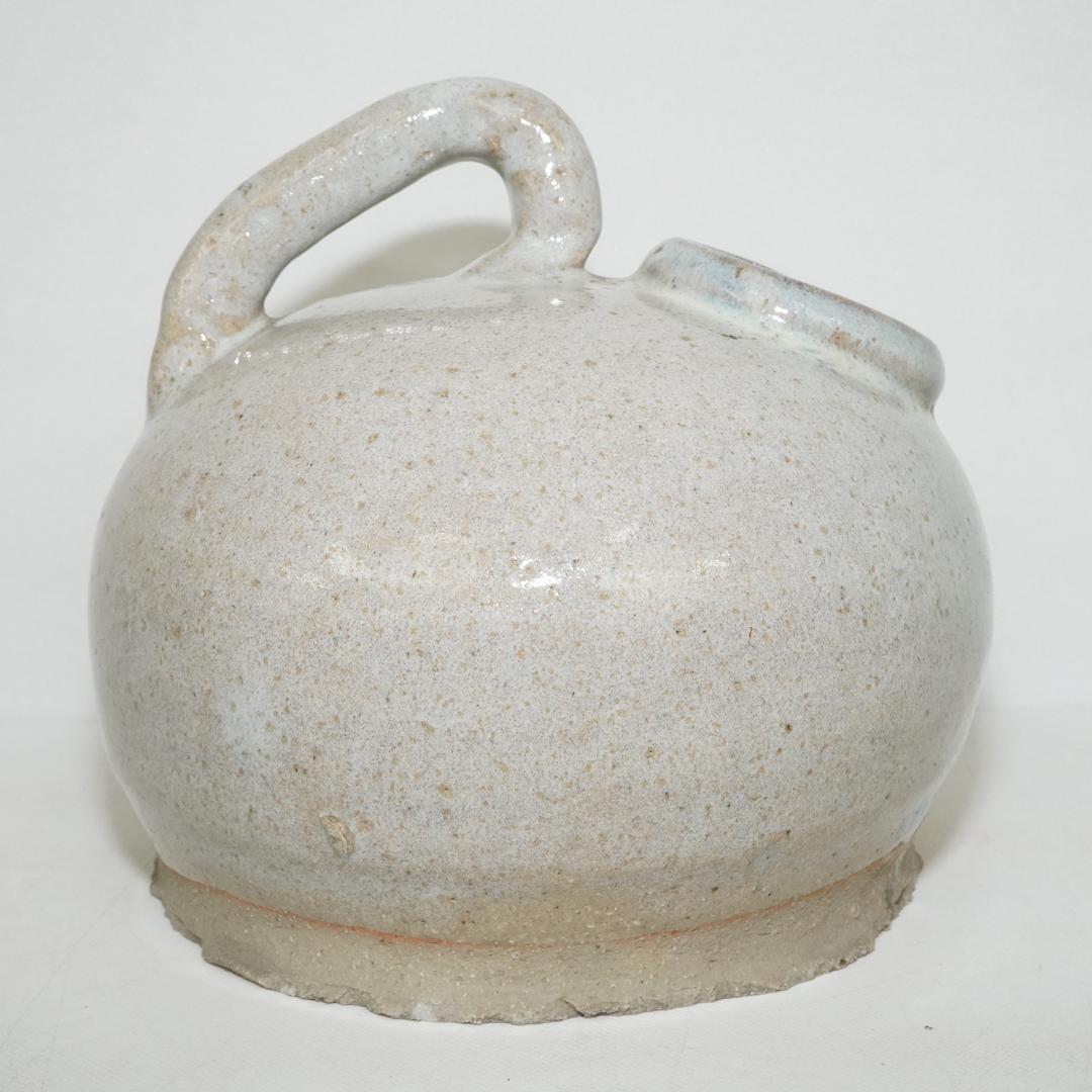 白磁 酒器 扁壺 古玩 水差し 花器 尿瓶 陶器