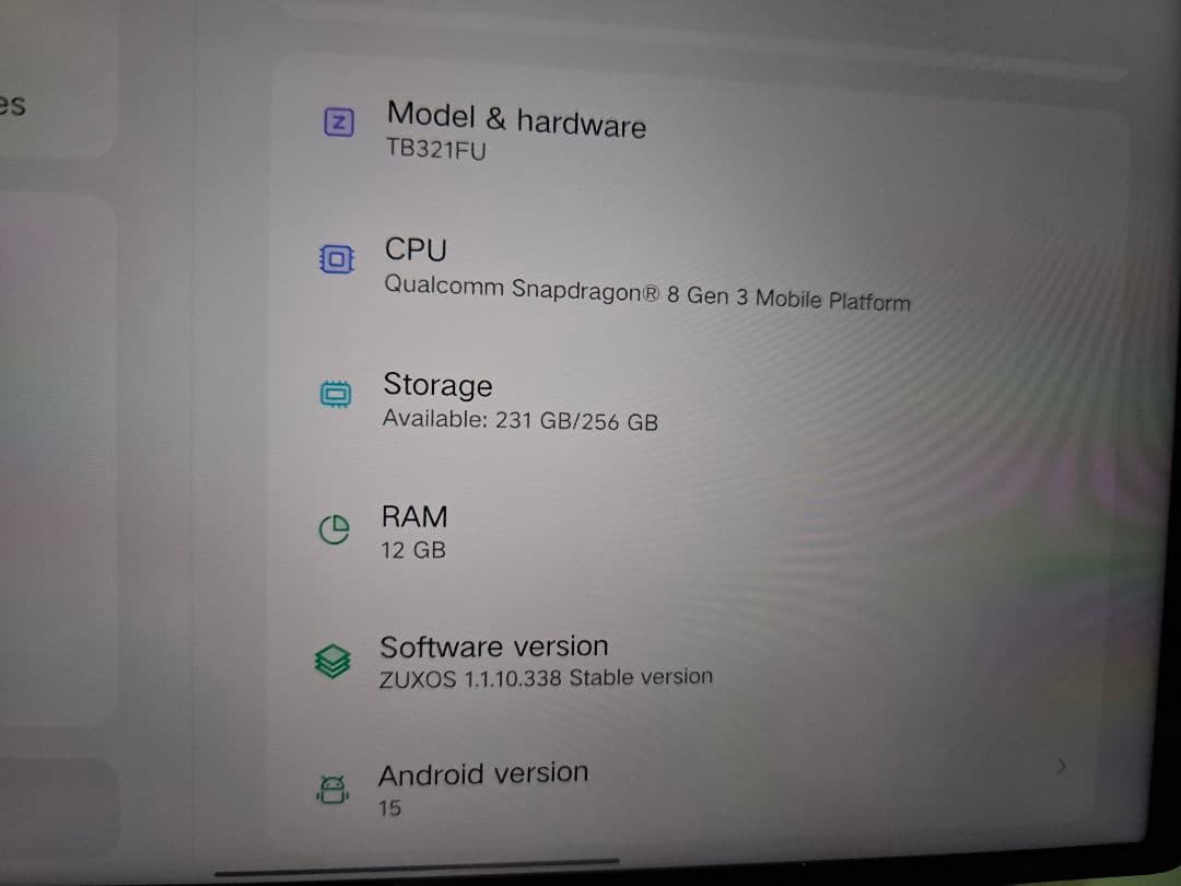 Androidタブレット本体 Lenovo Legion Y700 2025 (Gen3) 12/256GB