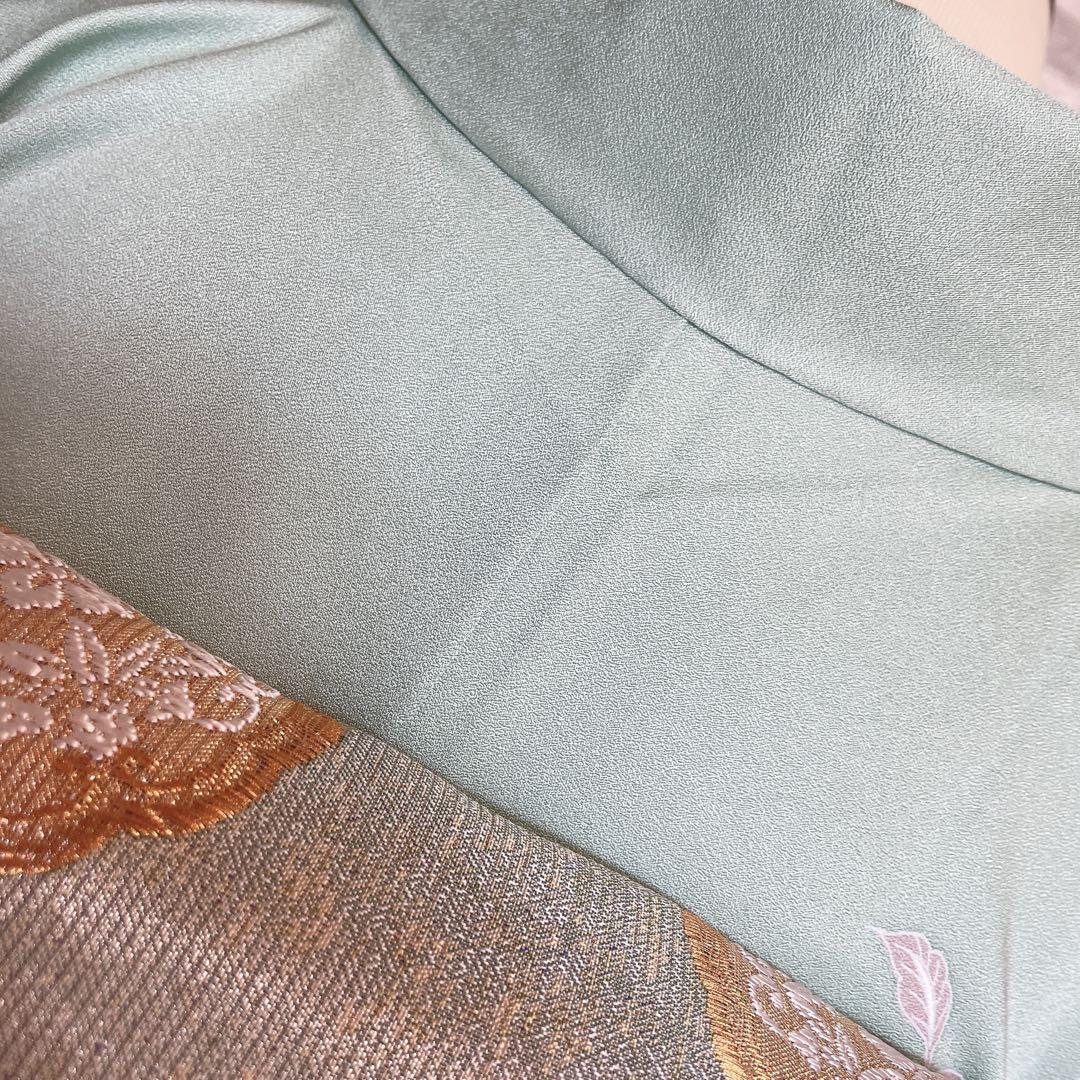 訪問着のみ　鏡裏紋　金彩加工　繊細な柄　入学式　卒業式　着物　Q4