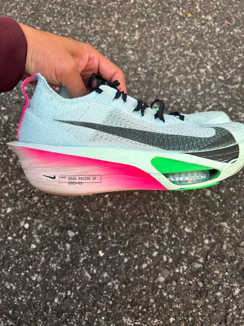 アルファフライ3 サイズ26.5センチ　走行約5〜6㌖