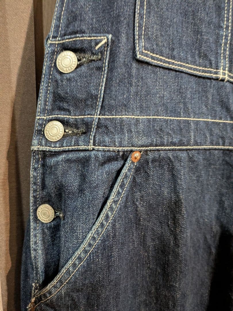 桃太郎ジーンズ GTBデニム・オーバーオール サイズM