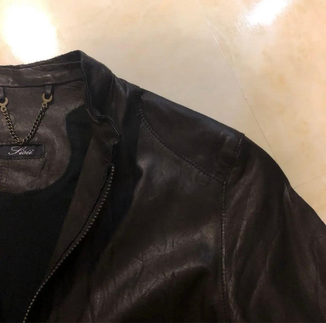 美品‼️sisiiシングルライダース　ジャケット　XS