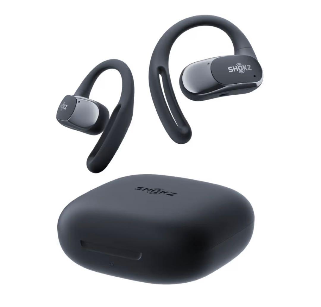 【美品】shokz OPENFIT AIR ブラック　シリコンケース付き