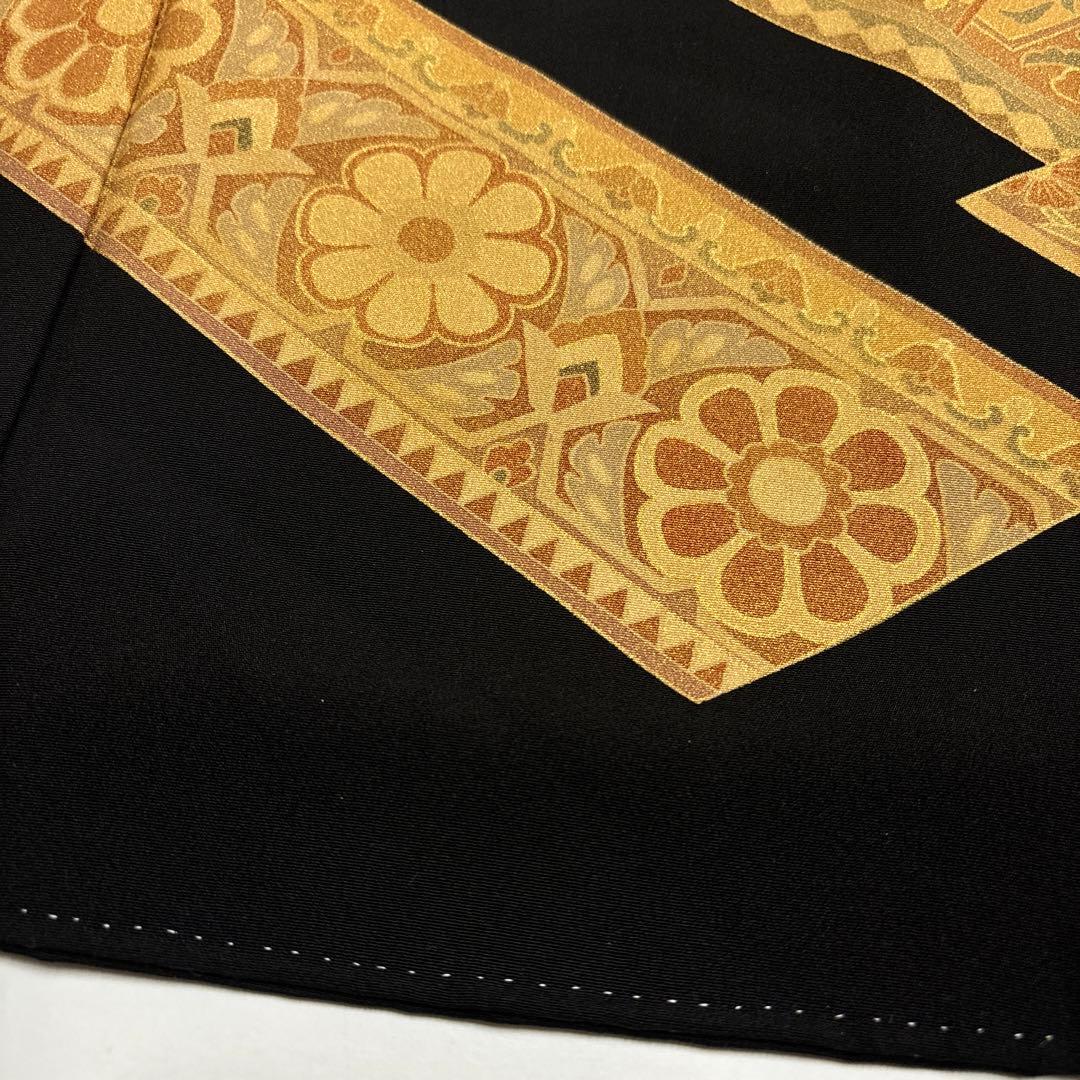 K*o様 豪華 黒留袖 金彩 一部刺繍 鳥 比翼仕立 正絹 広衿 袷 着物 AK