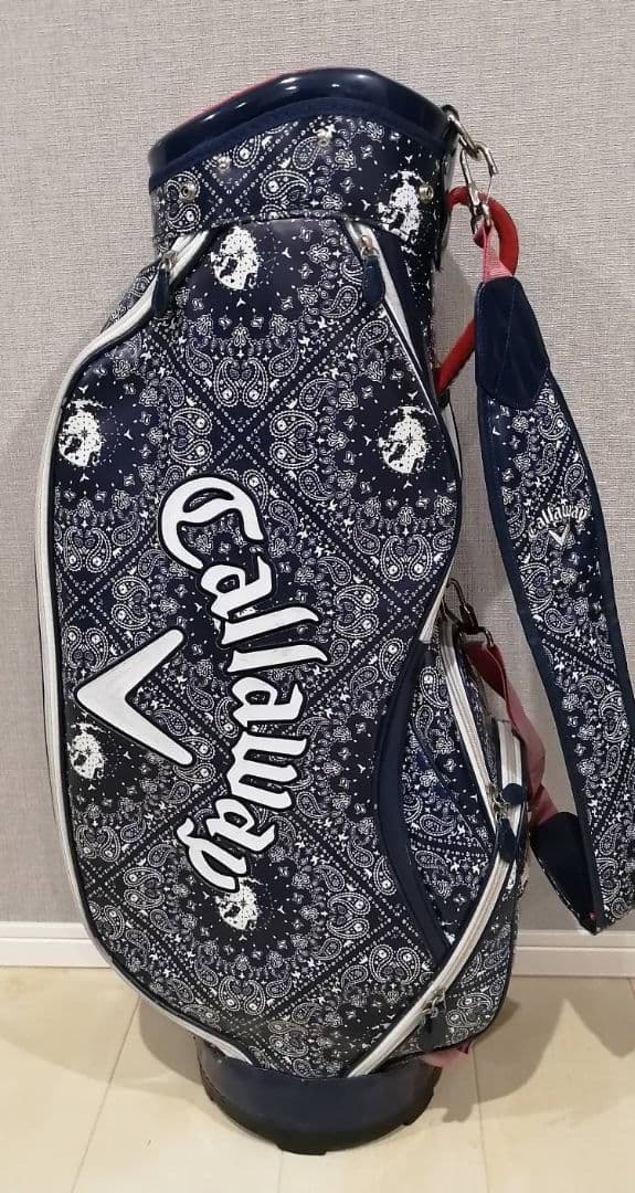 Callaway キャディバッグ ネイビー バンダナ柄