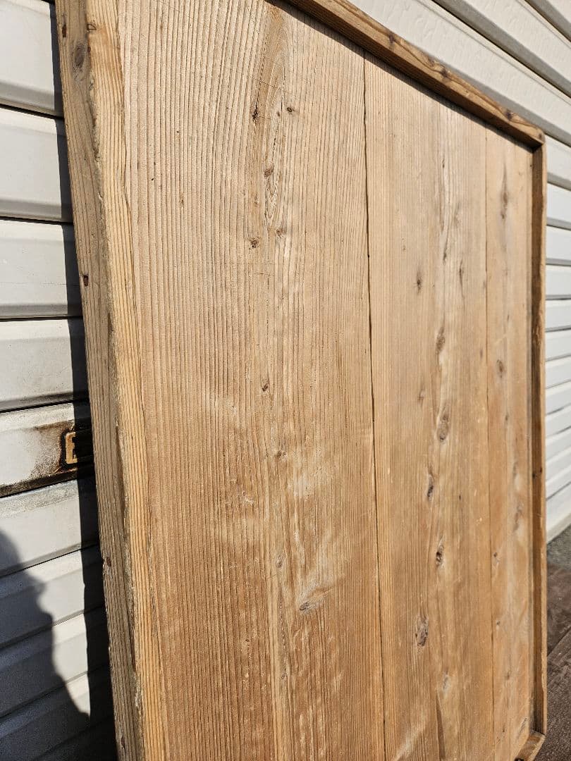 日本のアンティーク のし板 枠付き 縁 天然木 無垢材 木製 古民家 インテリア