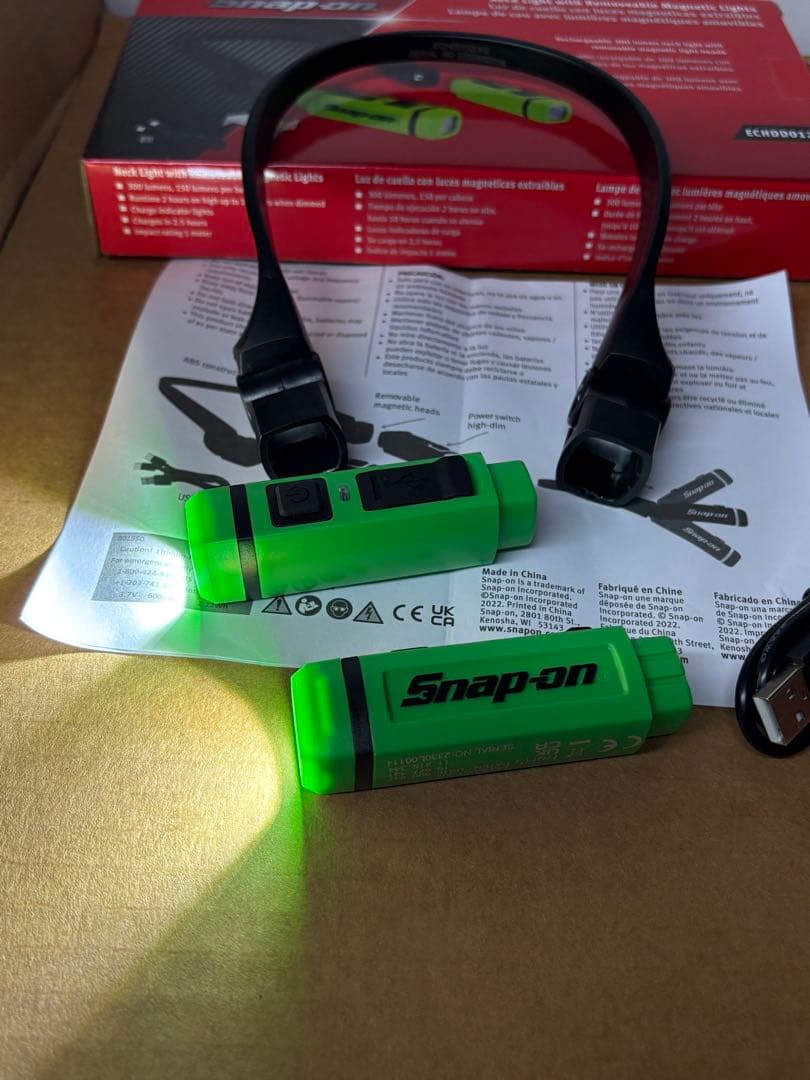 スナップオンsnap-on LEDハンズフリー ネックライト ECHDD012
