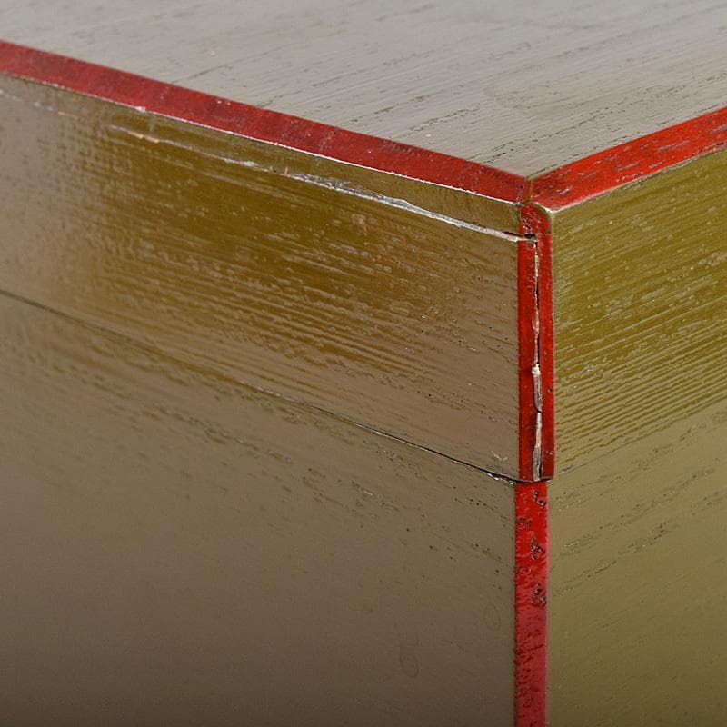 茶道具　面朱茶箱　京焼　山川巖作　茶碗　独楽棗など　九点一式　V　R8493