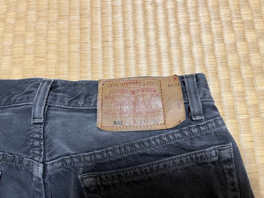 Levi's 501 ブラックデニム W33 L30 90年代USA製 後染め