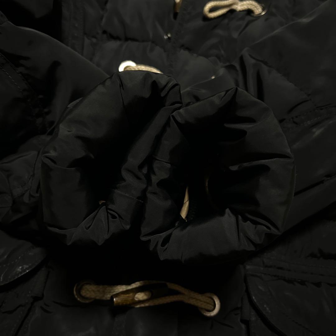 【】 モンクレール ダウンジャケット ブラック 激レア　肩ロゴ