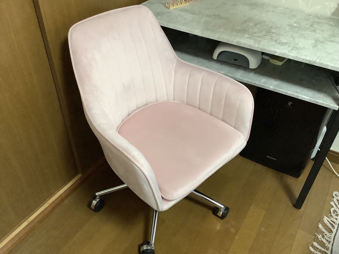 「ママサン専用」ネイルデスク　スツール　スタンドライト　3点セット