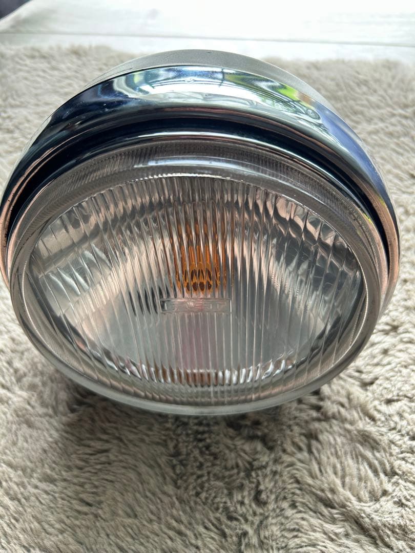 程度良好/当時物FET極東凹みレンズヘッドライト/検索シビエCIBIEマーシャル