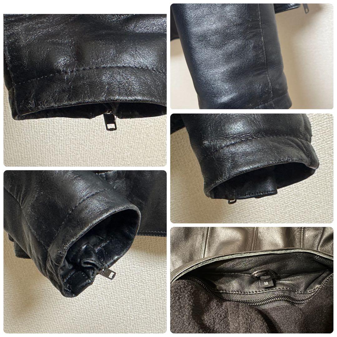 DEGNER デグナーシングルライダースジャケットフーディジャケット　2way