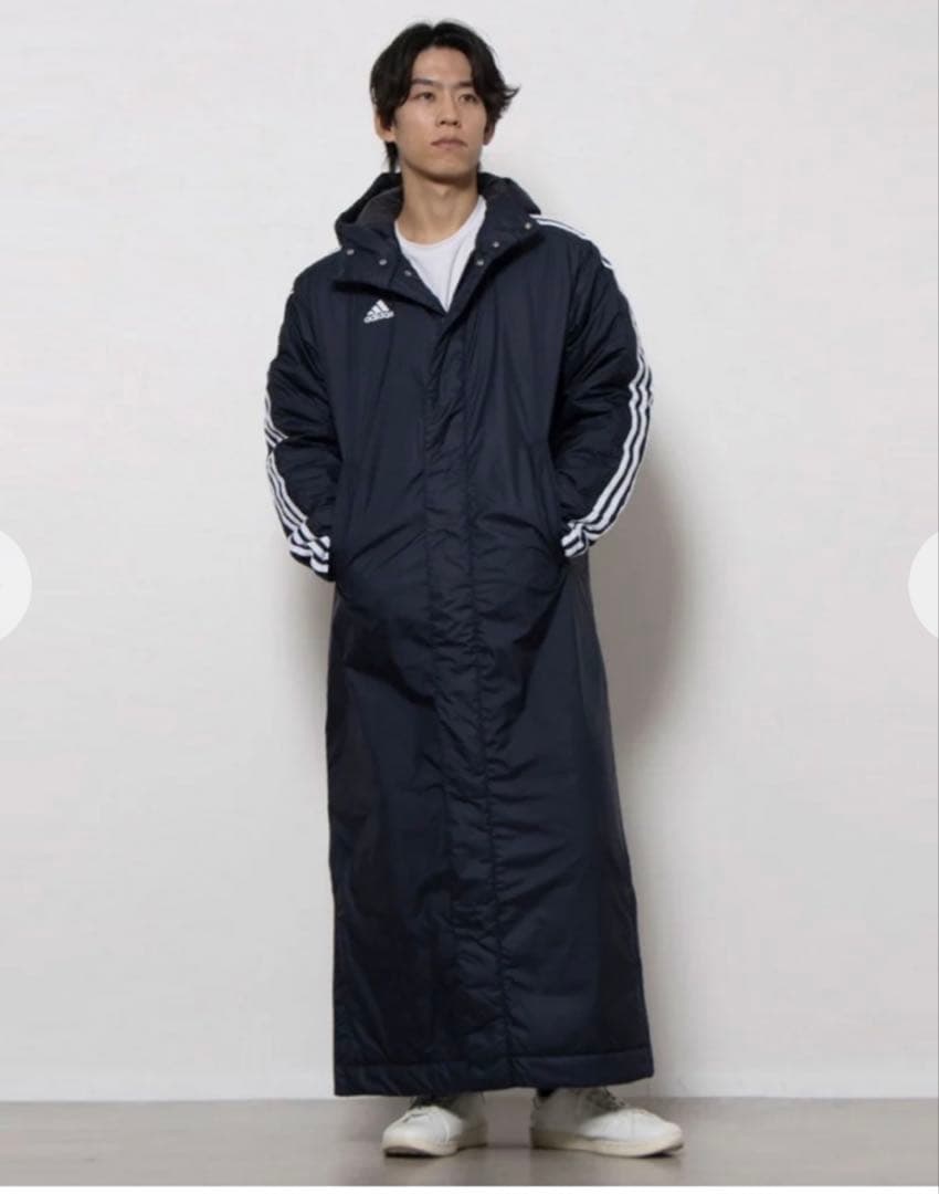 adidas ブラック ベンチコート Mサイズ KSA20