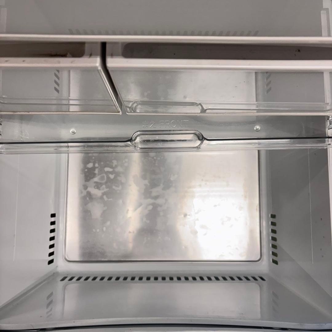 670 東芝大型冷蔵庫　400L強　小型　右開き　ガラスパネル　5ドア　ホワイト