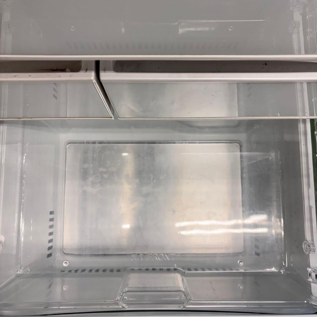 670 東芝大型冷蔵庫　400L強　小型　右開き　ガラスパネル　5ドア　ホワイト