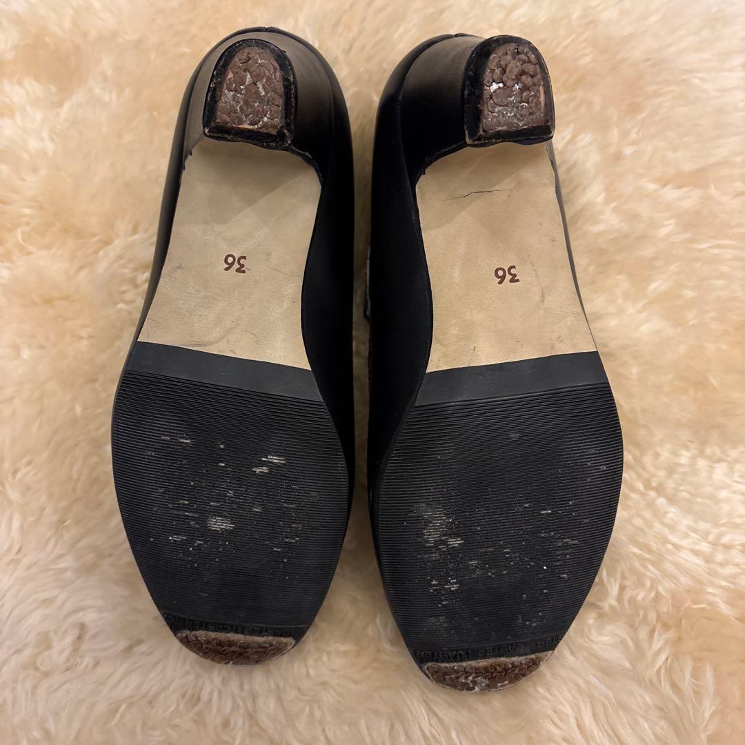 黒 レザー フラメンコシューズ