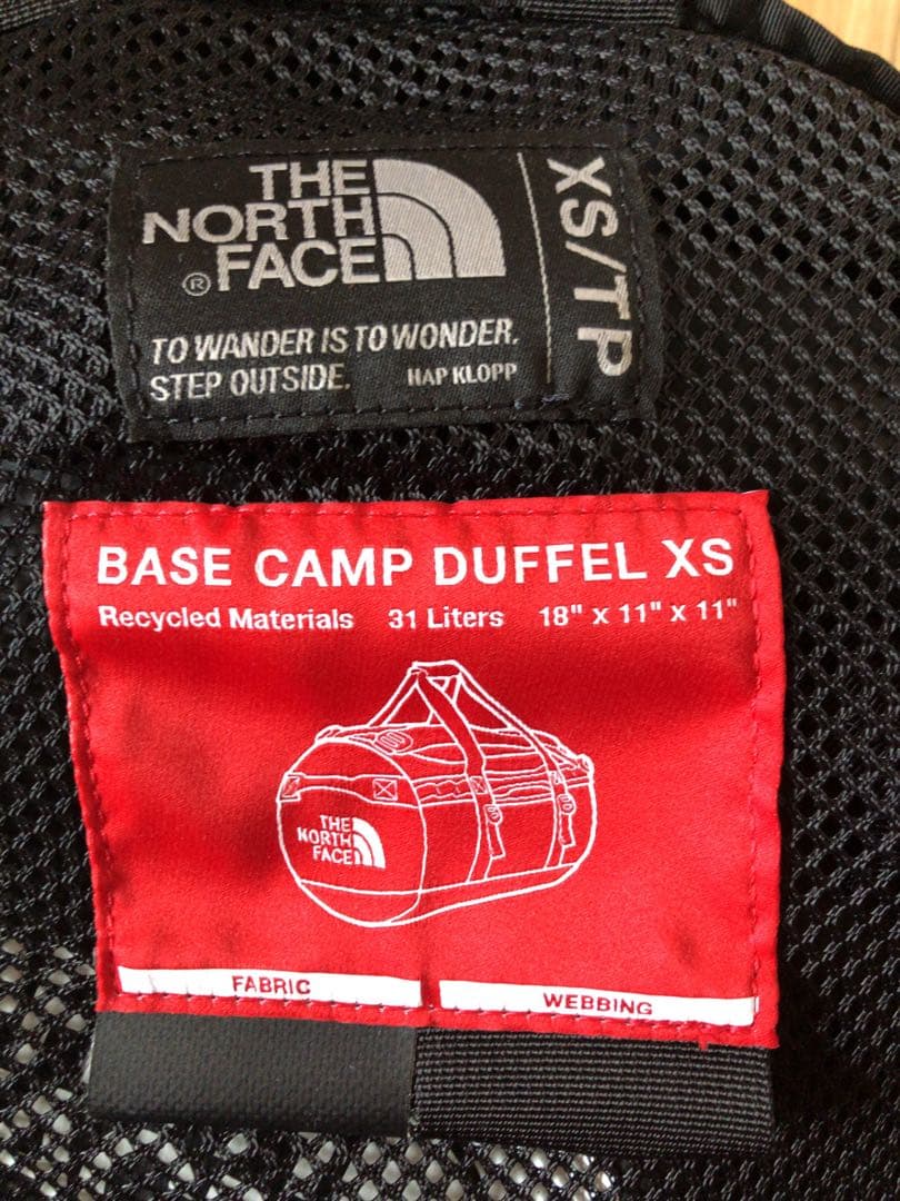 ノースフェイス BCダッフルXS NM82173 K コンパクト収納　旅行
