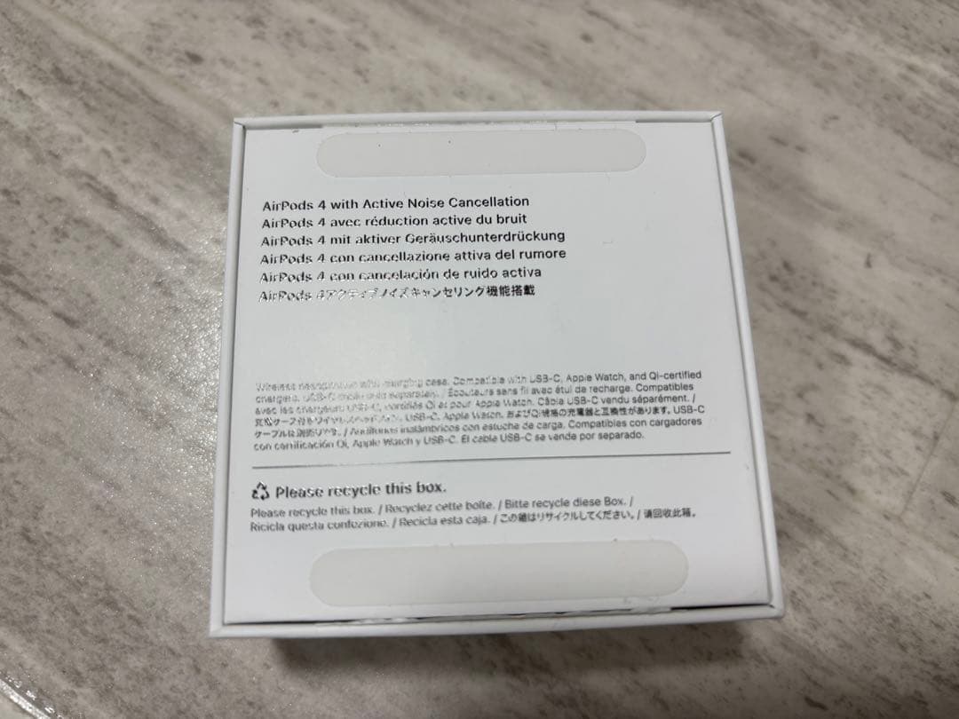 アクティブノイズキャンセリング搭載 AirPods4 外箱付き
