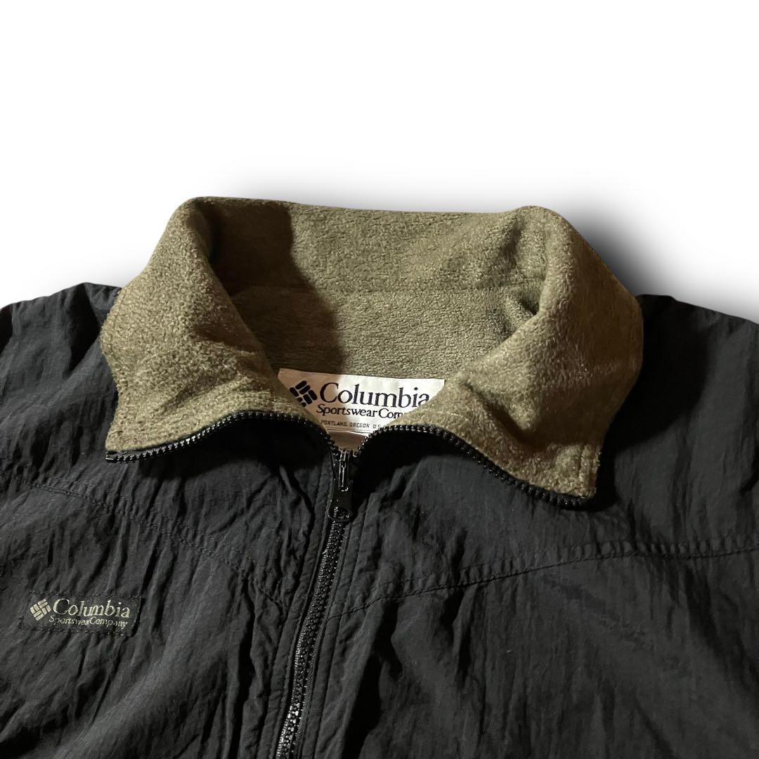 Columbiaウォームアップジャケット裏フリースファラマスパーカー黒ブラックL