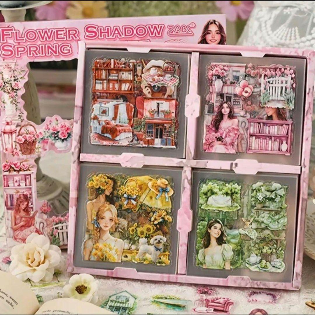 コラージュ　PETテープ　箱入りステッカー10点