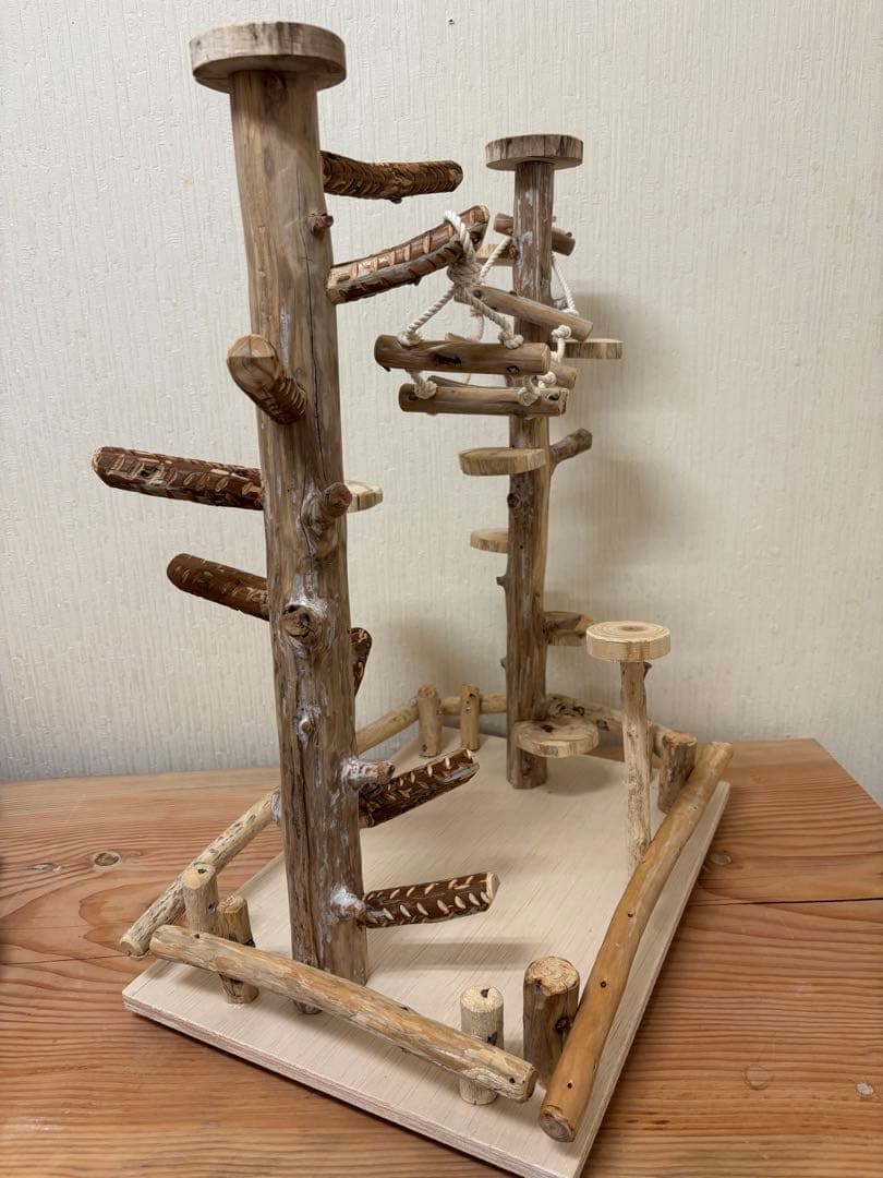 鳥インコ止まり木バードジムバードアスレチック卓上型インコアスレチック